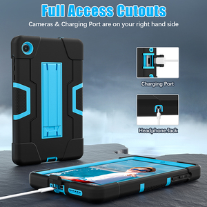 Custodia per Tablet <span class=keywords><strong>Lenovo</strong></span> <span class=keywords><strong>M8</strong></span> 8" 4a Gen 2023 TB 300FU Antiurto Robusta in Silicone e Plastica Colorata con Supporto Integrato - Product Image 6