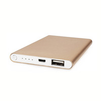 Banco de energía personalizado de carga rápida con luz indicadora de energía 5000Mah Banco de Energía Universal ultra delgado con FC CE RoHs
