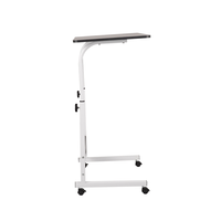Bureau réglable en hauteur, portable, moderne et durable, avec cadre en métal et manivelle manuelle, pour l'école et les petits bureaux