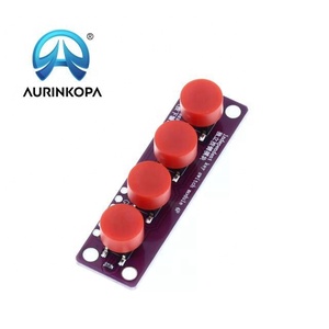 Arduino/<span class=keywords><strong>Raspberry</strong></span> <span class=keywords><strong>Pi</strong></span>/51 마이크로 컨트롤러 용 <span class=keywords><strong>4</strong></span> 버튼 순간 스위치 보드-디지털 입력 센서 모듈 - Product Image 3