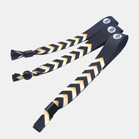 Bracelet en tissu tissé personnalisé avec impression par sublimation et logo, bracelet en ruban thermocollant pour festival, bracelet RFID en tissu pour événement