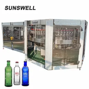 Sunswell cerveja comercial, equipamento de fabricação de cerveja, 6000bph, 330ml, csd, máquina de garrafa de bebidas