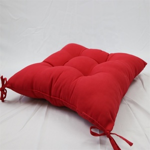 Cojín de asiento portátil cómodo suave cuadrado rojo de Venta caliente para uso en interiores y exteriores - Product Image 3