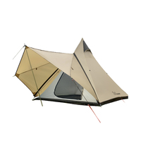 Tente Vidalido Teepee Ms Pro, tente de camping en plein air, tente indienne Pinnacles Pro, auvent, foyer, tente de pluie