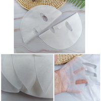 Proyons CGF55 OEM ODM Masque facial jetable en tissu naturel, doux pour la peau, blanc, 55g, contrôle du sébum, tissage uni