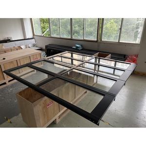 Cadre en alliage d'aluminium renforcé à double couche, verre isolant transparent à double couche, fabricant <span class=keywords><strong>de</strong></span> portes <span class=keywords><strong>de</strong></span> <span class=keywords><strong>garage</strong></span> électriques - Product Image 2