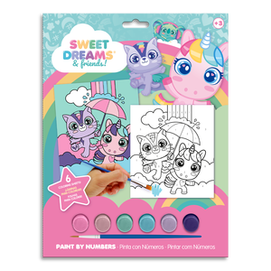 Set di acquerelli per dipingere con i numeri Sweet Dreams Friends - Product Image 2