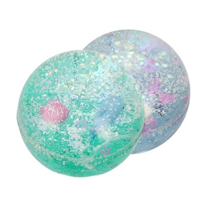 Palla Rimbalzante Galleggiante in Gel Liquido con Glitter, Giocattolo Dinamico con Neve e Sabbia Fluttuante, 60mm 6cm in TPU Cristallino - Product Image 3