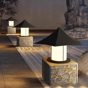 Nueva Lámpara de Pilar de Estilo Chino, Lámpara de Patio Exterior Impermeable para Villa, Lámpara Decorativa de Jardín para Hotel, Comunidad, Casa de Huéspedes - Product Image 2