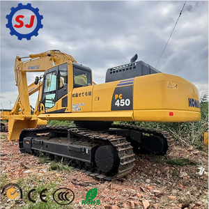 Excavatrice d'occasion Komatsu PC450 d'origine japonaise, bien entretenue, 45 tonnes, équipement de terrassement sur chenilles, excavatrice d'occasion pour la vente à la ferme - Product Image 5