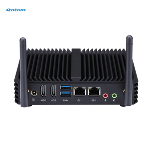คอมพิวเตอร์ขนาดเล็ก Qotom <span class=keywords><strong>Mini</strong></span> <span class=keywords><strong>PC</strong></span> Q170S พร้อมโปรเซสเซอร์ <span class=keywords><strong>Pentium</strong></span> J3710 ในตัว แบบ Quad Core สูงสุด 2.64 GHz ไร้พัดลม รองรับ Dual LAN ระบบ X86 - Product Image 1