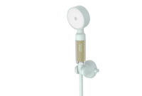 Pommeau de Douche Écologique Portable avec Filtre Vitamine C et Parfum, Poignée Chromée, Sortie Unique, Accessoire de Robinet de Salle de Bain
