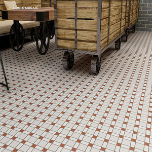 Gạch Lát Sàn Hoa Màu Xanh Lá Phong Cách Retro Hồng Kông 200*200Mm Gạch Lát Tường Nhà Bếp Phòng Tắm Phong Cách Đơn Giản Gạch Men Trong Mưa - Product Image 1