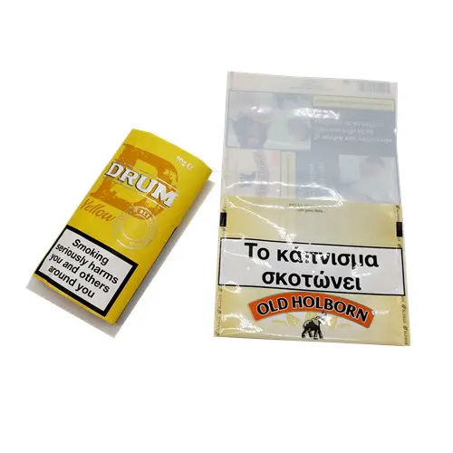 Wholesale Heat Seal Foil Mylar Plastic 100g Hand Rolling Cigar Tobacco Leaf Pouch Packaging Bag