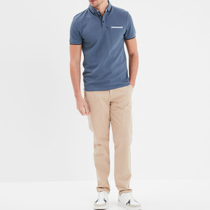 Pantalones Chinos Casuales de Lona Elástica y Recta para Hombre, que Buscan Flexibilidad Cómoda con una Apariencia Limpia y Pulida - Product Image 4