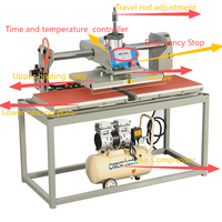 Machine de transfert thermique automatique pneumatique pour estampage à chaud et gaufrage de logos en cuir, modèle DS-2B460E
