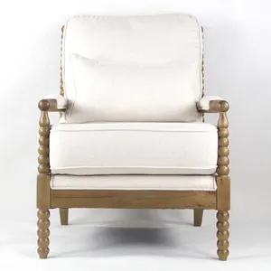 Meglio scegliere di grandi dimensioni comfy sedia panno bianco soggiorno sedie per la vendita