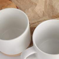 Tasses à café en céramique stoneware créatives personnalisées, compatibles micro-ondes et lave-vaisselle, avec poignée, pour usage domestique