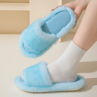 Barbe à papa chaude pour femmes pour pantoufles vente en gros amorti conception à bout ouvert pour un usage domestique en hiver été automne