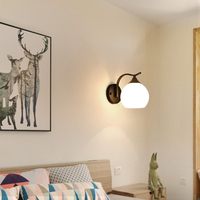 Applique Murale LED Dorée de Haute Qualité en Fer et Verre, Style Nordique Moderne Vintage, pour Couloir, Chambre, Hôtel, Intérieur, Dimmable, Garantie 2 Ans