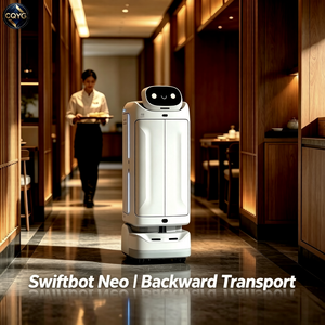 Swiftbot <span class=keywords><strong>Neo</strong></span> <span class=keywords><strong>Robot</strong></span> de livraison compact contrôlé par application, recharge automatique, charge utile de 30 kg, navigation visuelle/laser, indice de protection IP54, autonomie de 13h pour - Product Image 6