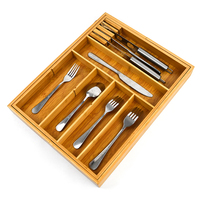 WDF Organisateur de garde-manger de chaussures de réfrigérateur de céréales et boîte fourre-tout de rangement de maquillage de 27 gallons Plateau à couverts pour la cuisine
