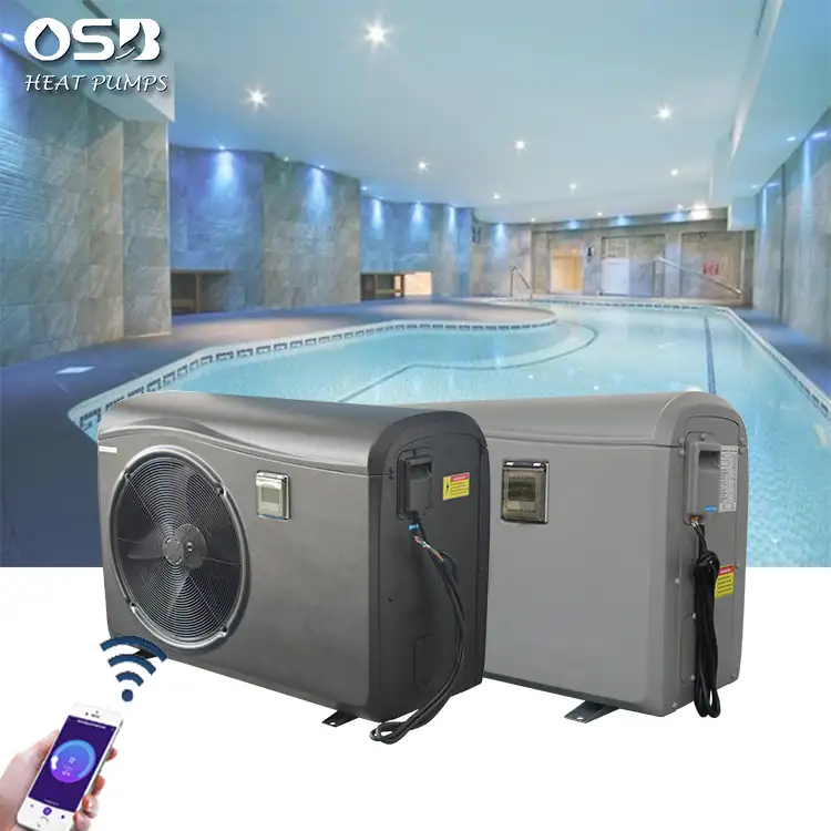 OSB-calentador inteligente para piscina, dispositivo de calefacción con wifi, inversor de 4-31kw, para spa, Casa negra, para el mercado europeo