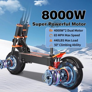 Scooter de 14 Pulgadas, Aleación de Aluminio, Motor Dual sin Escobillas, 8000W, 60V, Batería de Litio de 38Ah, Impermeable, Plegable, X8PRO - Product Image 3