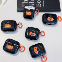 Casing Pelindung Headset Earphone Desain Fashion Hitam Beruang Anjing Hewan Lucu Kreatif Kartun