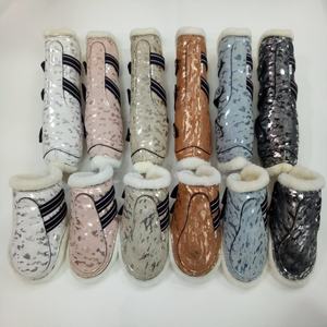 Bottes cheval équestre à brossage - Product Image 1