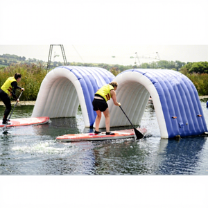 <span class=keywords><strong>Parc</strong></span> <span class=keywords><strong>aquatique</strong></span> Sup Obstacle Arche <span class=keywords><strong>aquatique</strong></span> gonflable Tunnel flottant gonflable Arche d'entraînement pour paddleboard pour la course de SUP - Product Image 1