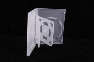 Boîte de rangement pour CD/<span class=keywords><strong>DVD</strong></span> <span class=keywords><strong>en</strong></span> plastique PP de 1,2 mm, avec plateau intérieur rabattable, capacité multi-disques 6-8, transparente, type clamshell, pour l'emballage et le rangement d'albums multimédias - Product Image 6