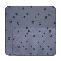 Tapis d'apprentissage pour chien en fibres écologiques douces de haute qualité, lavable, imperméable, Hisprout S/M/L Noir/Marron