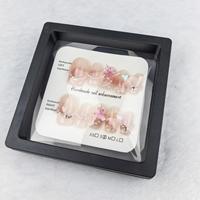 Uñas artificiales puramente hechas a mano Diseño corto de mariposa 3D ombre Alta calidad y reutilizable