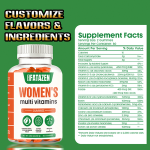 Gomitas Multivitamínicas Personalizadas para Mujeres, con Etiqueta Privada, Favorecen la Energía, la Fortaleza Ósea, la Inmunidad y el Rendimiento Cognitivo, Deliciosas - Product Image 4