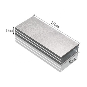 Boîtier de jonction en aluminium extrudé sur mesure, boîtier électronique anodisé, boîtier de projet, boîtier pour amplificateur de circuits imprimés, instrument d'usine - Product Image 3