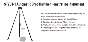 Jeoteknik mühendislik toprak sıkıştırma testi için % STZCT-1 yüksek verimli otomatik damla çekiç delici enstrüman - Product Image 2