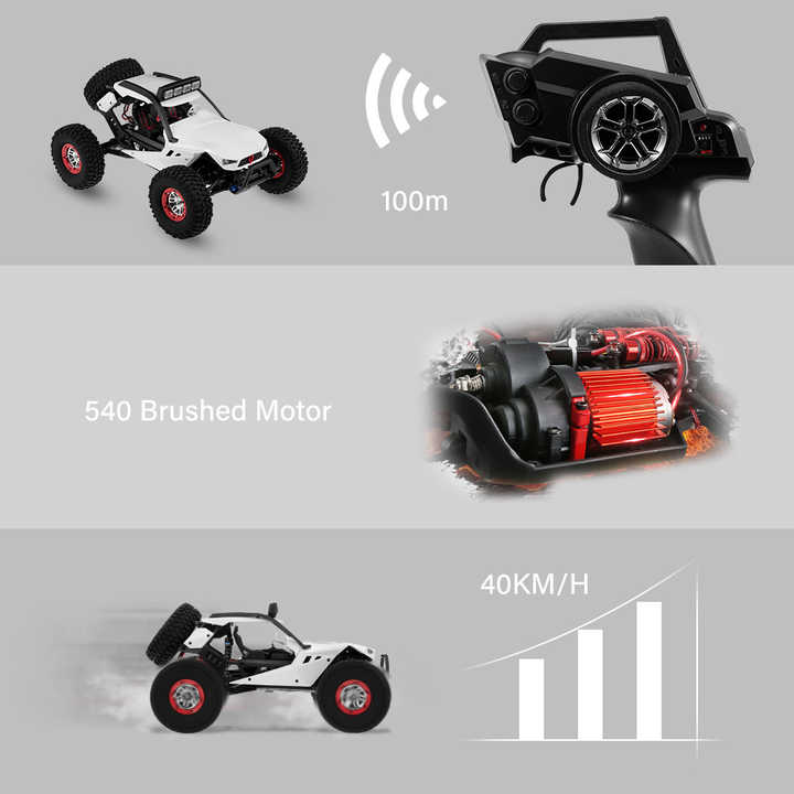 Wltoys 12429 RC Car - High Speed 2.4ghz Remote Control Buggy
