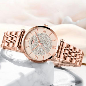 Reloj de Pulsera NIBOSI 2533 para Mujer, con Logotipo Personalizado OEM, de Acero Inoxidable, con Diamantes, de Cuarzo - Product Image 2
