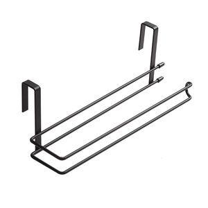 Wholesale Zinc Alloy Wall-Mounted Kitchen Paper <b>Towel</b> <b>Rack</b> with Self-Adhesive <b>Storage</b> for Roll and Cling Film - Product Image 1
