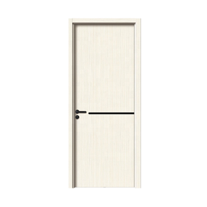 2025 Zonle, nuevo diseño moderno, puerta de madera de teca de roble macizo, puertas internas compuestas de madera para dormitorio con cerradura inteligente - Product Image 4