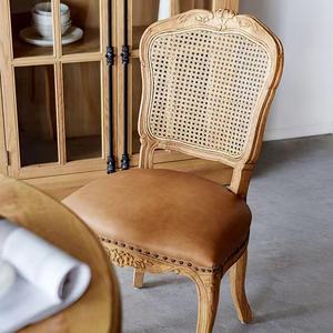 Silla <span class=keywords><strong>Luis</strong></span> Francesa Apilable de Lujo con Respaldo de Ratán, Diseño Nuevo, de Madera, para Eventos, Bodas y Hogar - Product Image 5