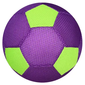 8.5'' Factory price Full Size PVC Toy ball inflatable Fabric mesh ball Surface Football shape