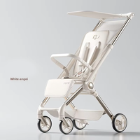 Poussette bébé pliable légère, design polo, poche rabat, pantalon pour marcher, s'allonger, s'asseoir, matériau en alliage durable pour enfants