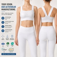 Ensemble de yoga personnalisé à pois métallisés, soutien-gorge à col en V et bretelles croisées, short cycliste taille haute croisée, idéal pour le Pilates, le studio et le fitness