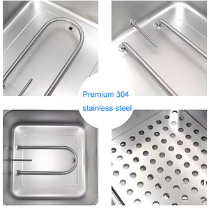 Bain-marie professionnel en acier inoxydable à température constante avec affichage numérique et circulation d'eau chaude - Product Image 5