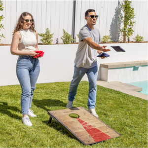 Ensembles de <span class=keywords><strong>Cornhole</strong></span> portables-Choisissez des planches de 4x2 pieds ou 3x2 pieds, comprend 8 sacs de haricots, un étui de voyage et des règles de jeu (choix de style) - Product Image 6