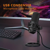 Microphone à condensateur USB filaire d'enregistrement de diffusion en direct bien conçu adapté à l'enregistrement à domicile
