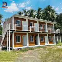 Direct From China Factory Villas préfabriquées de 2 étages Maison en conteneur en acier avec salle de bain pour location de vacances ou usage familial
