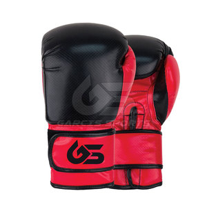 Guantes de boxeo de cuero PU de alta calidad profesional OEM logotipo personalizado impermeable transpirable ligero dedo completo uso para adultos - Product Image 1